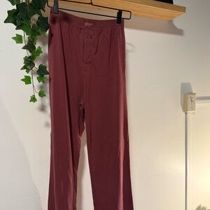 SKIMS Soft Lounge Pajama Pants – Mauve Rose – Size XS